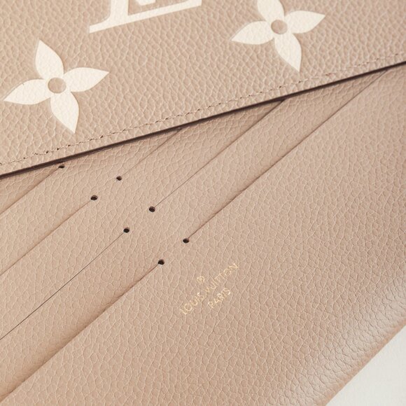 *SOLD* Louis Vuitton Félicie Pochette Monogram Empreinte Grey & Cream Leather - Picture 12 of 15